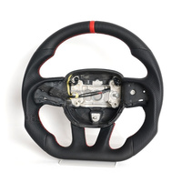 Volant client en cuir et fibre de carbone pour Dodge Charger Challenger Hellcat Srt Jeep Grand Cherokee 2015