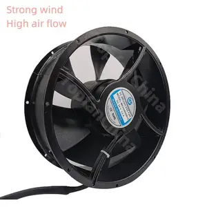 Silent industrial cooling fan ventilation 254*254*89mm bldc dc brushless dc high CFM 12V 24V 24 volt extractor metal axial fans