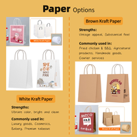 Sacs cadeaux de luxe en papier kraft en gros avec poignées découpées, impression numérique, logo personnalisé, modèle CN-15, personnalisable pour bijoux