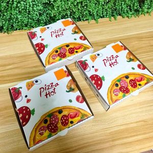 Caixas de Entrega de Pizza em Papelão Corrugado Sustentável com Laminação Fosca e Logotipo Personalizado AT PACK, 10 e 12 Polegadas - Product Image 4