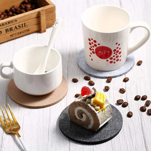 Sottobicchieri rotondi personalizzati per bevande <span class=keywords><strong>tavolo</strong></span> da pranzo cuscinetto di protezione resistente al calore tazza tè tè tazza calda tovaglietta - Product Image 3