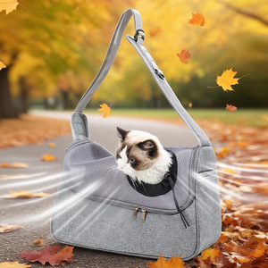 moorpet <b>cat</b> bag/pet travel bag, crossbody/shoulder/handbag, breathable and portable small <b>cat</b> <b>backpack</b>. - Product Image 3