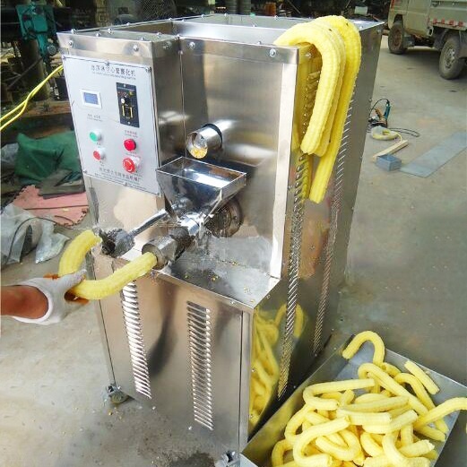 Puffed Corn Stick Machine Corn Rod Puff Snack Making Extruder Stainless Steel