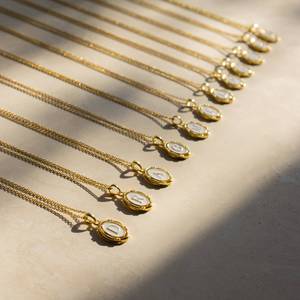Collar <span class=keywords><strong>de</strong></span> Cadena <span class=keywords><strong>de</strong></span> 26 Eslabones con Letra Inicial Chapada en <span class=keywords><strong>Oro</strong></span> <span class=keywords><strong>de</strong></span> 18K <span class=keywords><strong>de</strong></span> Acero Inoxidable <span class=keywords><strong>de</strong></span> Fábrica, Joyería <span class=keywords><strong>de</strong></span> Boda, Regalo <span class=keywords><strong>para</strong></span> <span class=keywords><strong>Mujer</strong></span> - Product Image 3