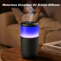 Nouveau diffuseur d'arômes électrique intelligent USB 2026 pour voiture, sans eau, à huile essentielle pure, nébuliseur à froid, démarrage/arrêt automatique, 2000 mAh, pour porte-gobelet