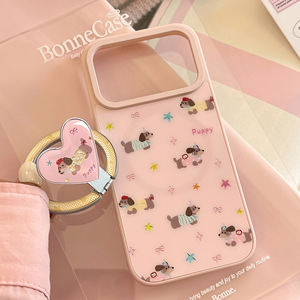 Funda con Diseño Lindo de Perro Salchicha Rosa para Apple <span class=keywords><strong>iPhone</strong></span> 17 <span class=keywords><strong>Pro</strong></span> Max, Funda con Soporte Magnético Dorado para <span class=keywords><strong>iPhone</strong></span> 14, <span class=keywords><strong>13</strong></span>, 16 y 15 - Product Image 4