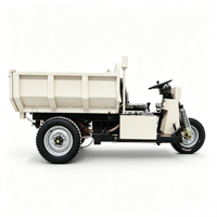 Tricycle électrique de chantier Sinman ZL150E à chargement lourd, benne basculante, 1,5 tonne, moteur, boîte de vitesses, pompe, roulement, économie d'énergie, Chine Hubei