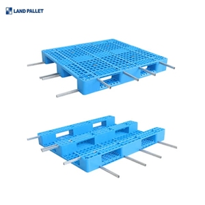 1200x1000x150mm heavy duty 8 steel <strong>bars</strong> reinforced hdpe large 4 way entry euro plastic <strong>pallet</strong> - Product Image 5