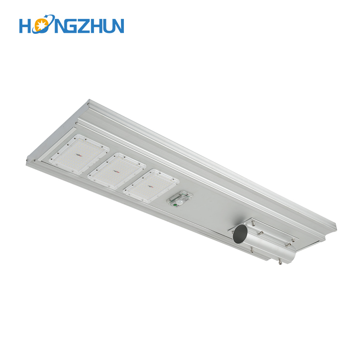 Alta lúmenes impermeable IP65 smd 50w 100w 150w todo en uno integrada led Luz de calle solar