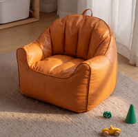 Cremefarbenes Lazy Sofa im Petite Instagram-Stil, Gemütliches Bodensofa für Kleine Wohnzimmer, Balkon, Leseecke, Großhandel SF298