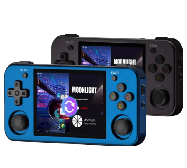 For New Handheld Portable 3.5-Inch Retro Arcade Game Machine RG353M RK3566 Android 11 Touch Screen 2GB RAM 32GB Storage