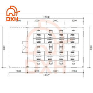 DXH Fabricación Personalizable Grande Modular Paquete Plano Móvil Trabajo Prefabricado Espacio Prefabricado Casa Contenedor Oficina - Product Image 3