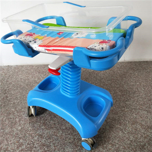 Baby Bed Newborn Bed Abs Two Cranks Tilting Adjustable Hospital Baby Bassinet Bed <strong>Crib</strong> - Product Image 4