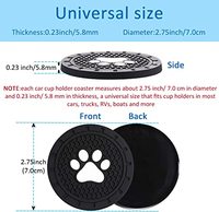 YDS Paw Car Untersetzer Car Cup Holder Untersetzer Silikon Anti Slip Dog Paw Untersetzer Mat