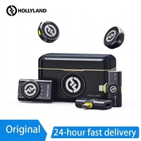Micrófono de Solapa Inalámbrico Hollyland Lark M2 48KHz 24Bit Alcance de 300m 10H de Autonomía Micrófono Inalámbrico para Fotografía Vlog y Transmisiones en Vivo