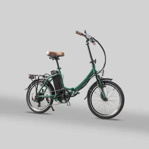 欧盟美国加拿大英国仓库出售电动成人城市越野自行车250瓦后电机20英寸胖轮胎折叠电动自行车