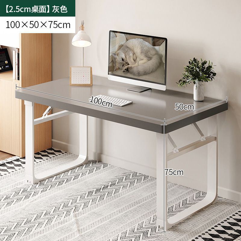 [Upgraded Thick Table Legs] 100*50*75 Gray