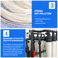 Module de filtration UF en PVDF à membrane à fibres creuses de type colonne pour le traitement des eaux industrielles