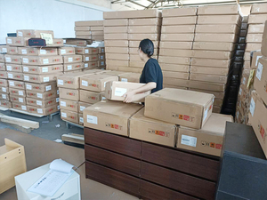 Commode à 6 tiroirs <span class=keywords><strong>en</strong></span> <span class=keywords><strong>bois</strong></span> massif, commode moderne blanc brillant - Product Image 5