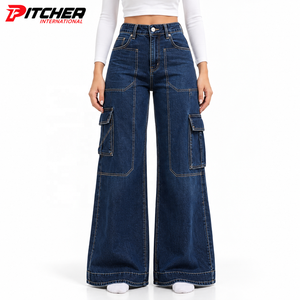 Jeans de Mujer al por Mayor, Jeans Cigarette de Mezclilla Elástica para Minoristas de Moda, Suministro de Marca Privada con Logotipo Personalizado - Product Image 1