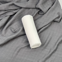 Couverture de réception pour nouveau-né 70% bambou 30% coton, couleur unie, respirante, couverture d'emmaillotage pour bébé en mousseline