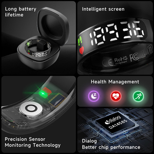 Anneau intelligent avec suivi de la fréquence cardiaque et du sommeil, étanche IP68, anneaux de fitness intelligents, tracker de fitness - Product Image 5