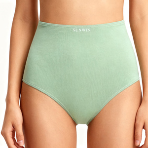 Ropa Interior de Cintura Alta para Mujer, Mezcla de Cáñamo Orgánico, Suave, Elástica, Transpirable, Fabricante OEM, Ropa Interior Femenina Ecológica - Product Image 6