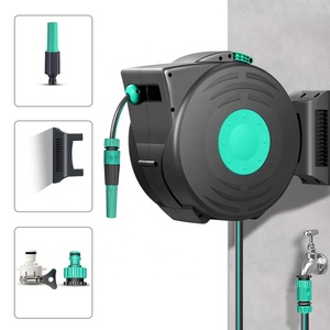 Enrouleur de tuyau <span class=keywords><strong>automatique</strong></span> mural rétractable de 15m, 25m, <span class=keywords><strong>35m</strong></span> avec rotation à 180° °   Support pivotant - Product Image 2