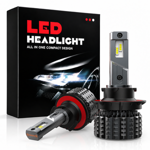 หลอดไฟหน้า LED V20 H13 60W 6000K แสงขาวเย็น 12V ใช้ได้กับรถยนต์ทั่วไป ดีไซน์กะทัดรัดแบบออลอินวัน สำหรับการติดตั้งเพิ่มเติมและอัปเกรด - Product Image 1