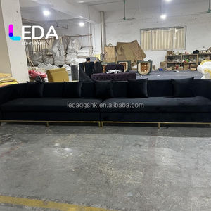 ชุดโซฟาสแตนเลสสตีล LEDA ดีไซน์ทันสมัย สำหรับห้องนั่งเล่น เฟอร์นิเจอร์ตกแต่งบ้าน - Product Image 1