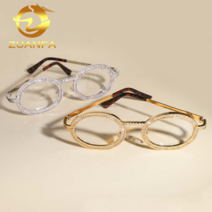 نظارات شمسية رجالية أنيقة بنمط الهيب هوب مرصعة بالزركونيا عالية الجودة متوفرة للشحن الفوري - Product Image 4