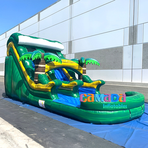 Tobogán de <span class=keywords><strong>piscina</strong></span>, parque acuático, toboganes de agua inflables comerciales verdes de mármol <span class=keywords><strong>para</strong></span> <span class=keywords><strong>comprar</strong></span> una casa de rebote de tobogán de agua grande - Product Image 6