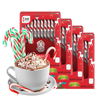 Certificat HACCP/BRC cannes de bonbon de noël décorer bâton de bonbon dur fruits menthe poivrée canne sucettes en vrac