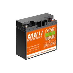 แบตเตอรี่ลิเธียมพลังงานแสงอาทิตย์12V 15Ah 6Ah 17Ah 18Ah 22Ah 24Ah 38Ah 50Ah 70Ah 90Ah แบตเตอรี่สำรอง Lifepo4แบตเตอรี่ลิเธียม12V 20Ah - Product Image 2