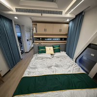 Casa Cápsula Prefabricada de Hormigón con Estructura de Acero, Diseño Francés Moderno, Tamaño y Color Personalizables, Espacio de Vivienda Pequeño para Hotel o Resort