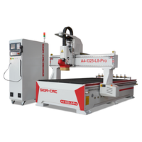 Máquina Router CNC 1325 ATC con cargador de herramientas lineal y motor para grabado en madera maciza, MDF, contrachapado y acrílico