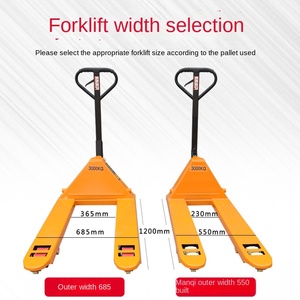 Truk Pallet Hidrolik Tenaga Manual Siap Ekspor 2-Ton 3T Roda Forklift Nylon/Polyurethane Tanpa Tinggi Garpu Pallet Jack - Product Image 2