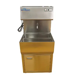 304 Stainless Steel Hand Washing and Drying Sink with Soap Dispenser for Food Industry Cleaning Equipment