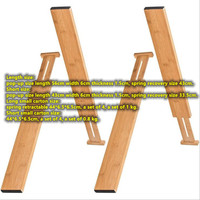 Chambre salle de bain commode bureau vêtements cuisine réglable rétractable extensible bambou espace tiroir diviseurs organisateur