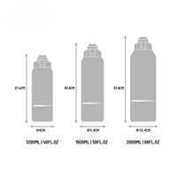 Bouteille d'eau sport isotherme en acier inoxydable 304 pour l'escalade, l'entraînement, le camping, les voyages en voiture, la randonnée et les aventures en pleine nature