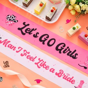 Set di 7 Fasce per Addio al Nubilato a Tema Cowgirl 'Last Rodeo' e 'Man I Feel Like a Bride' per Ragazze, Decorazioni per Addio al Nubilato - Product Image 6