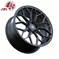 Nuevas llantas de aleación forjadas de una pieza de 16 a 24 pulgadas, multirradio, 5x112, 5x114.3, 5x120, negro mate, de alto rendimiento, personalizadas, 25 mm ET