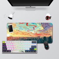 Asdantu bantalan Mouse Gaming karet lembut antiselip XXL Logo kustom kualitas terbaik dengan sandaran pergelangan tangan ramah lingkungan sublimasi besar