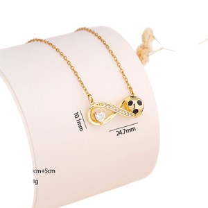สร้อยคอจี้ทองแดงรูปหัวใจฟุตบอล แฟชั่นฟุตบอล<span class=keywords><strong>โลก</strong></span>ใหม่ปี 2026 สำหรับคนรักกีฬา ของขวัญสำหรับแฟน<span class=keywords><strong>บอล</strong></span> - Product Image 5
