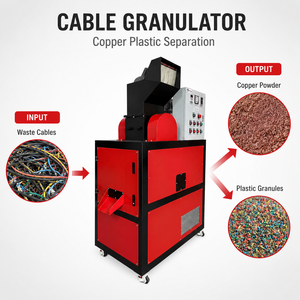 Máquina Granuladora de Cobre para Reciclaje de Cable de Desecho, 99.9% de Pureza, Separación por Vibración, Certificación CE, Fabricante OEM - Product Image 1