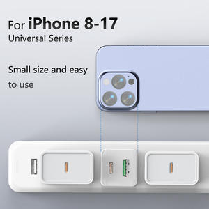 <span class=keywords><strong>Chargeur</strong></span> mural mini TKT 20W avec charge rapide PD et QC3.0/QC4.0 pour téléphones mobiles, caméras d'action et écouteurs - Product Image 2