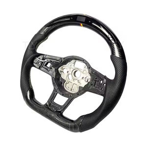 Volant de voiture en fibre de carbone pour Volkswagen <span class=keywords><strong>GOLF</strong></span> POLO MK6 et MK7 Volant LED Affichage Intérieur de voiture Mise à niveau - Product Image 2