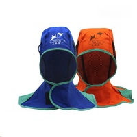 Soudage Anti-Chaud Isolation Thermique Bleu Ignifuge Cap Ignifuge Splash Soudeur Tête Couverture Dur Chapeau