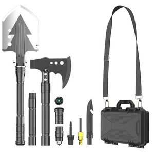 Pala y Hacha Plegables Multifuncionales de Aleación de Aluminio para Supervivencia al Aire Libre, Caja de Herramientas para Campismo y Aventuras al Aire Libre - Product Image 1
