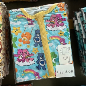 Versandfertige Großpackung Bambus-Mädchen-Pyjamas Mystery Box Kinder Zufällige Stile Charakter-Print Strampler Baby Bambus Reißverschluss-Blindbox - Product Image 3